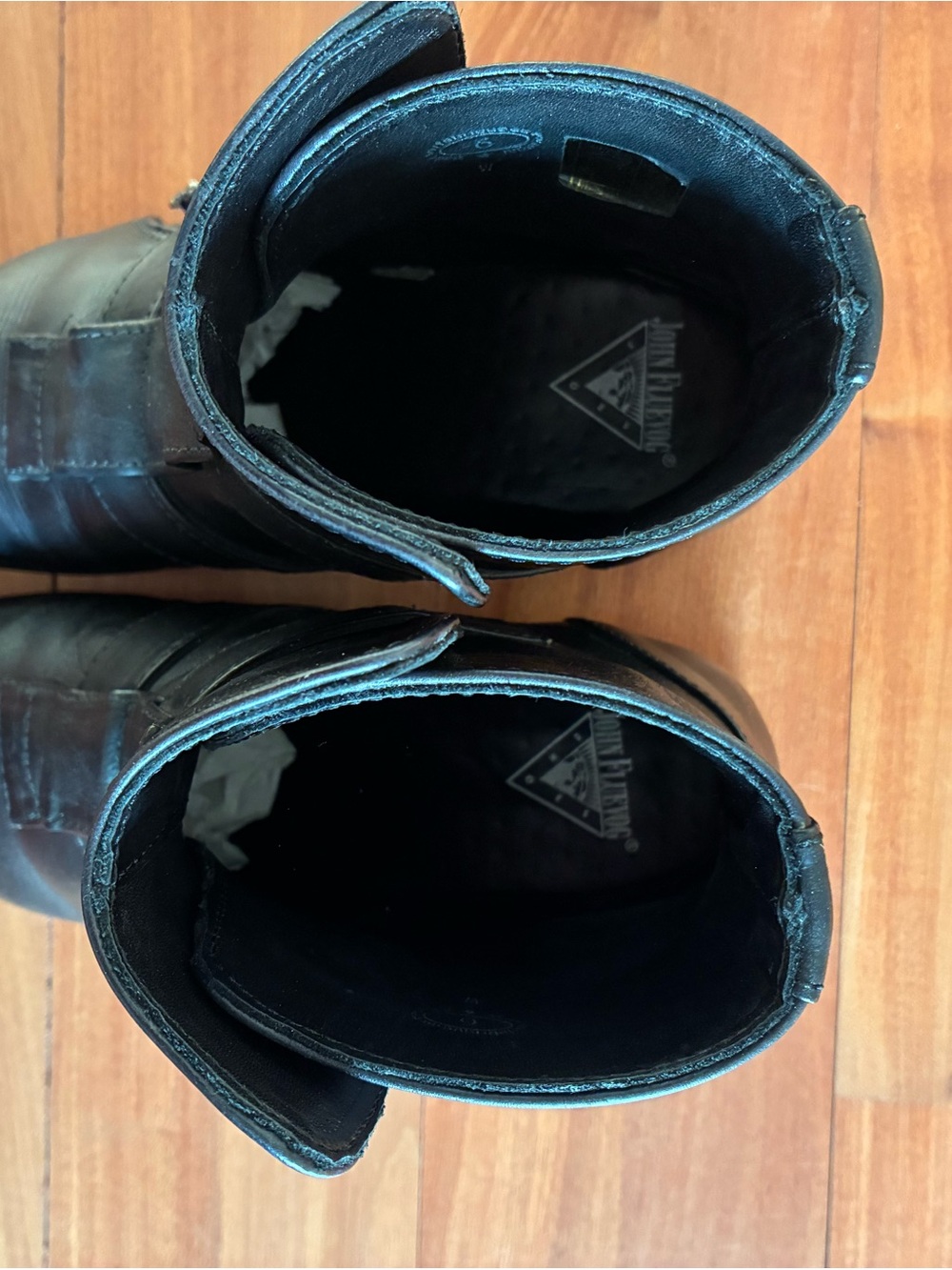 John Fluevog Black Leather Ankle Boots with Skull Buckle Straps - Picture 3 of 8